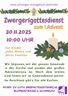 Grüne Zweige und eine Kerze, das passt zum ersten Advent 