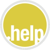 Das Wort "Help" für Hilfe in einem gelben Kreis als Logo der Anlaufstelle für MIssbrauch in der evangelischen Kirche